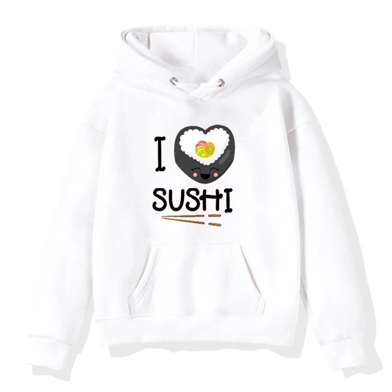 Свитшот детский с принтом суши худи в стиле Харадзюку для мальчиков и девочек