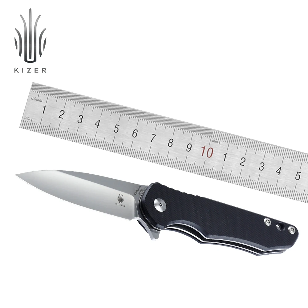 

Складной нож Kizer Barbosa V3487N1 G10, ручной нож для бушкрафт, полезные инструменты для кемпинга