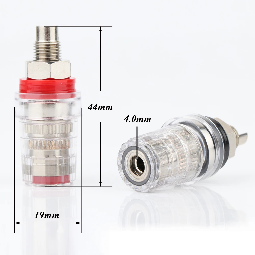 8 шт. 44 мм Высокая производительность покрытого родием зажим прозрачная оболочка