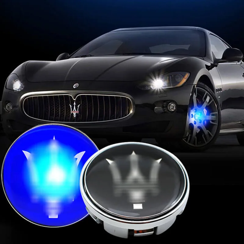 Для MASERAT * I 60 мм Водонепроницаемые светодиодные плавающие колпачки для колес с