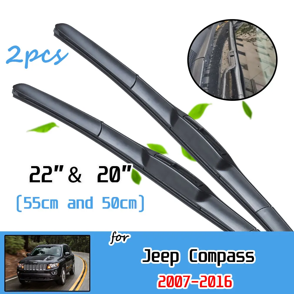 

Автомобильные аксессуары, щетки стеклоочистителя лобового стекла для Jeep Compass 2007 ~ 2016 MK1 2008 2009 2010