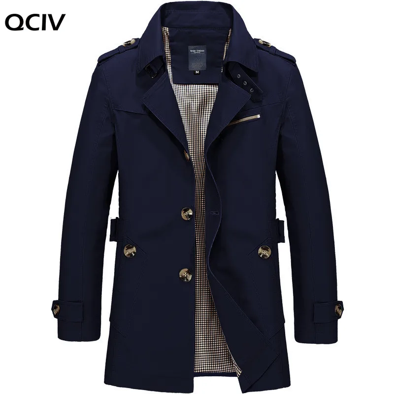 

Autumn Winter Casual Jackets Coat Men Plus Size 5XL Men's Trench Coat men Cotton Fabric Trenchcoat Masculina Windbreaker