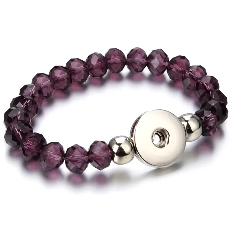 Красочные Бусины браслет с застежкой сделай сам подвесками 18 мм кнопки ювелирные