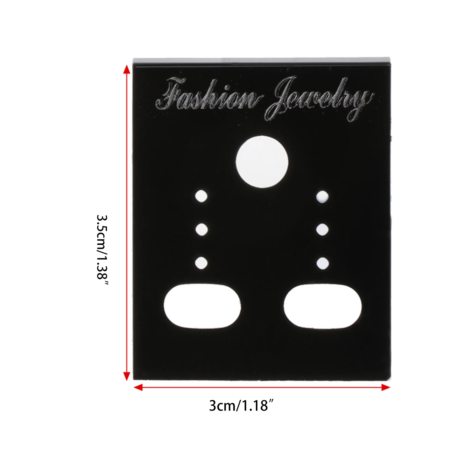 100 шт Серьга Пластик Дисплей карты стержня уха повесить тег ювелирные изделия