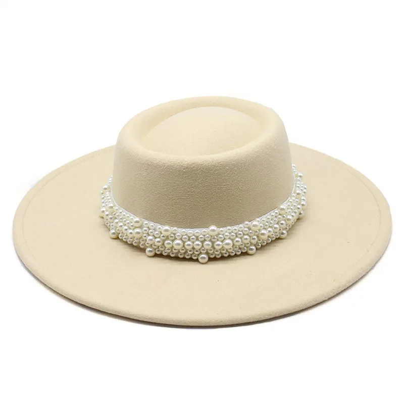 

Шляпа Porkpie для мужчин и женщин, винтажная шерстяная фетровая шляпа с цепочкой, классическая шляпа для вечевечерние, шляпа Трилби, Осень-зима