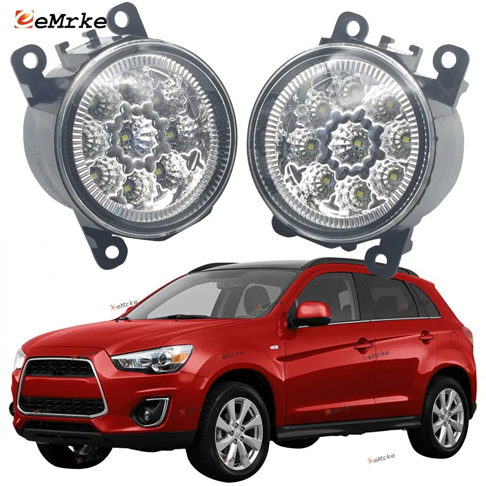EEMRKE 2 шт. автостайлинг для Mitsubishi ASX RVR 2013 2014 2015 9 светодиодные противотуманные фары