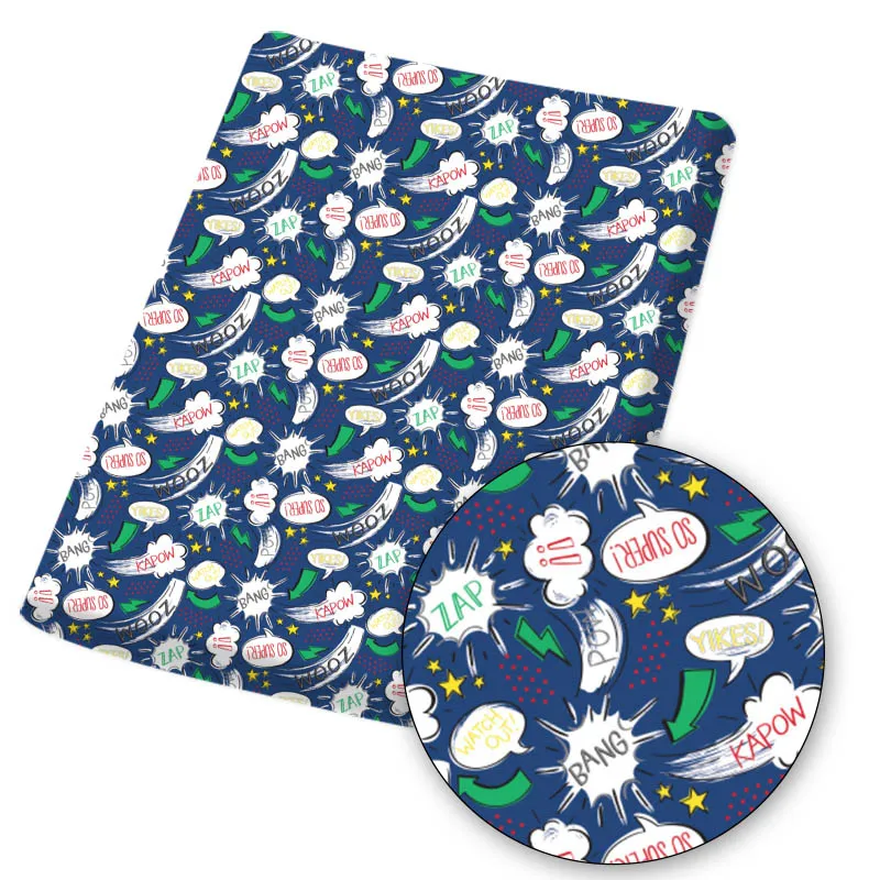 Polyester Cotton Fabric Liberty kangaroo Letter Printed Cloth Sheets Handmade Mask Dress Making DIY Crafts Supplies 45*145cm 1pc - купить по