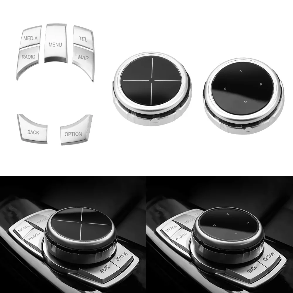 

For BMW 1 2 3 5 7 Series X1X3 F25 X5 F15 X6 16 F30F10F07 Switch Decoration Stickers Replace Cover Car Multimedia Buttons Cover