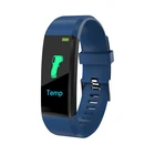 115 Plus Bluetooth-совместимые Смарт-часы с пульсометром Смарт-часы фитнес-трекер Браслет Водонепроницаемый Смарт-браслет