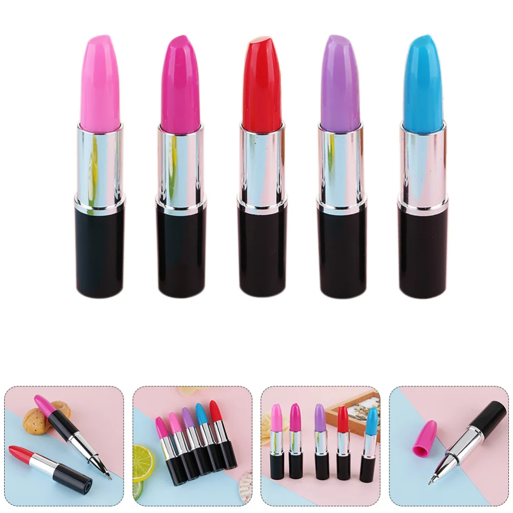 

15pcs Lipstick Ball-Point Pen Creative Ball-Point Pen Lipstick Sign Pen
