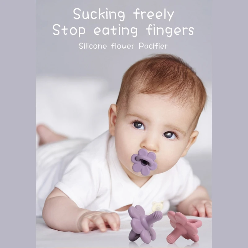 

Baby Silicone Pacifier Infants Bite Chew Supplies Newborn Comfort Appease Nipple Dummy Pacifier Soother Teether Nursing 69HE