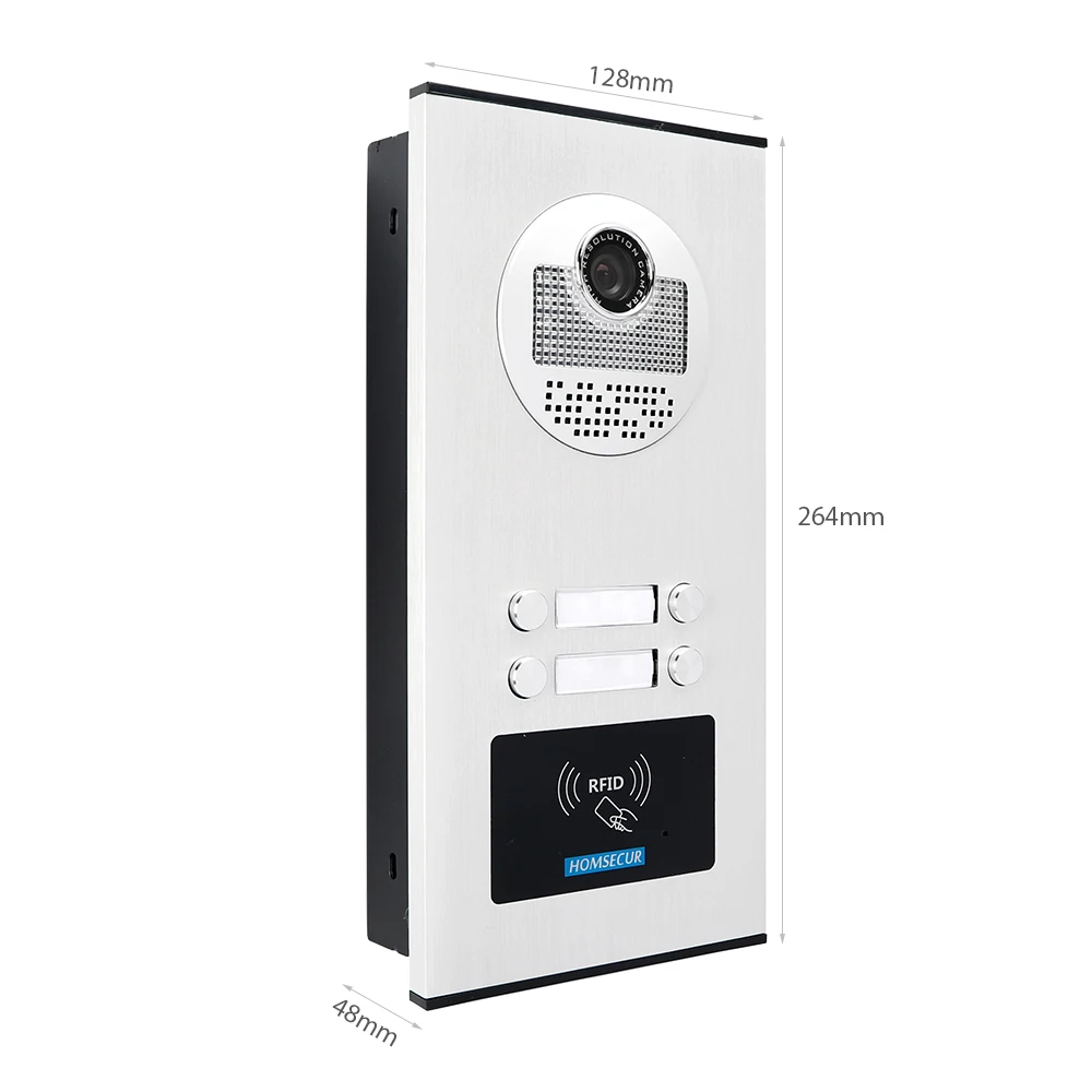 HOMSECUR 4 провода 7 &quotвидео домофон система вызова с функцией отключения звука 680TVLine