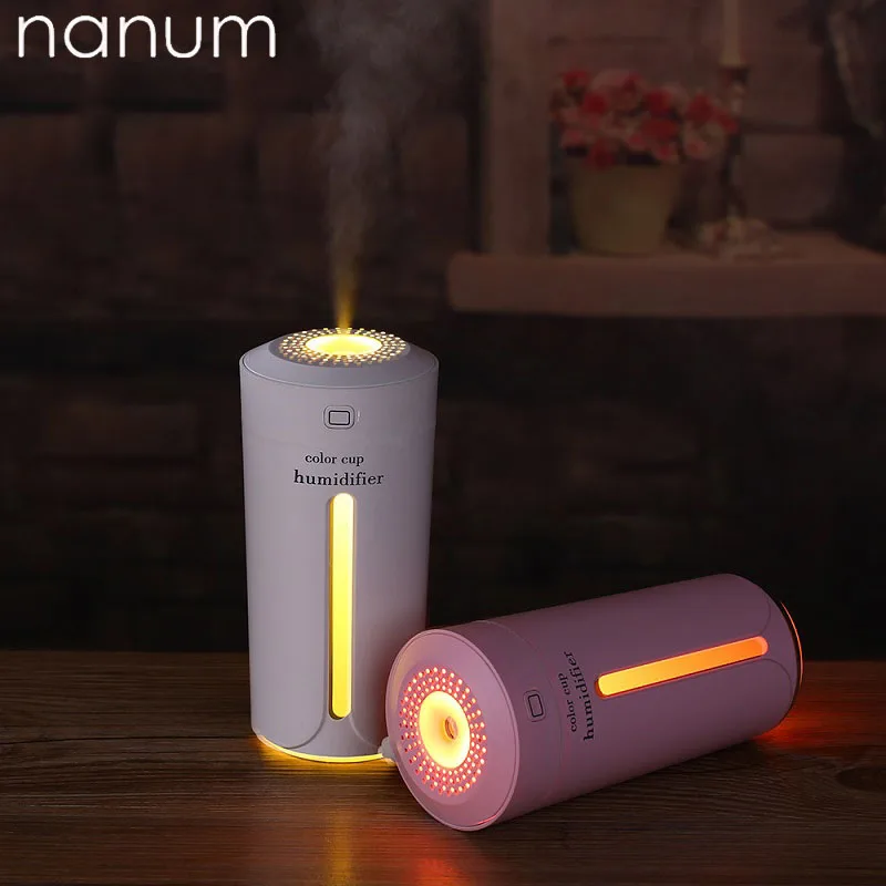 

New Aroma Essential Oil Diffuser Colorful light cup Humidifier 230ml Air Purifier LED Night Light USB Mini Fogger Car Air Freshe