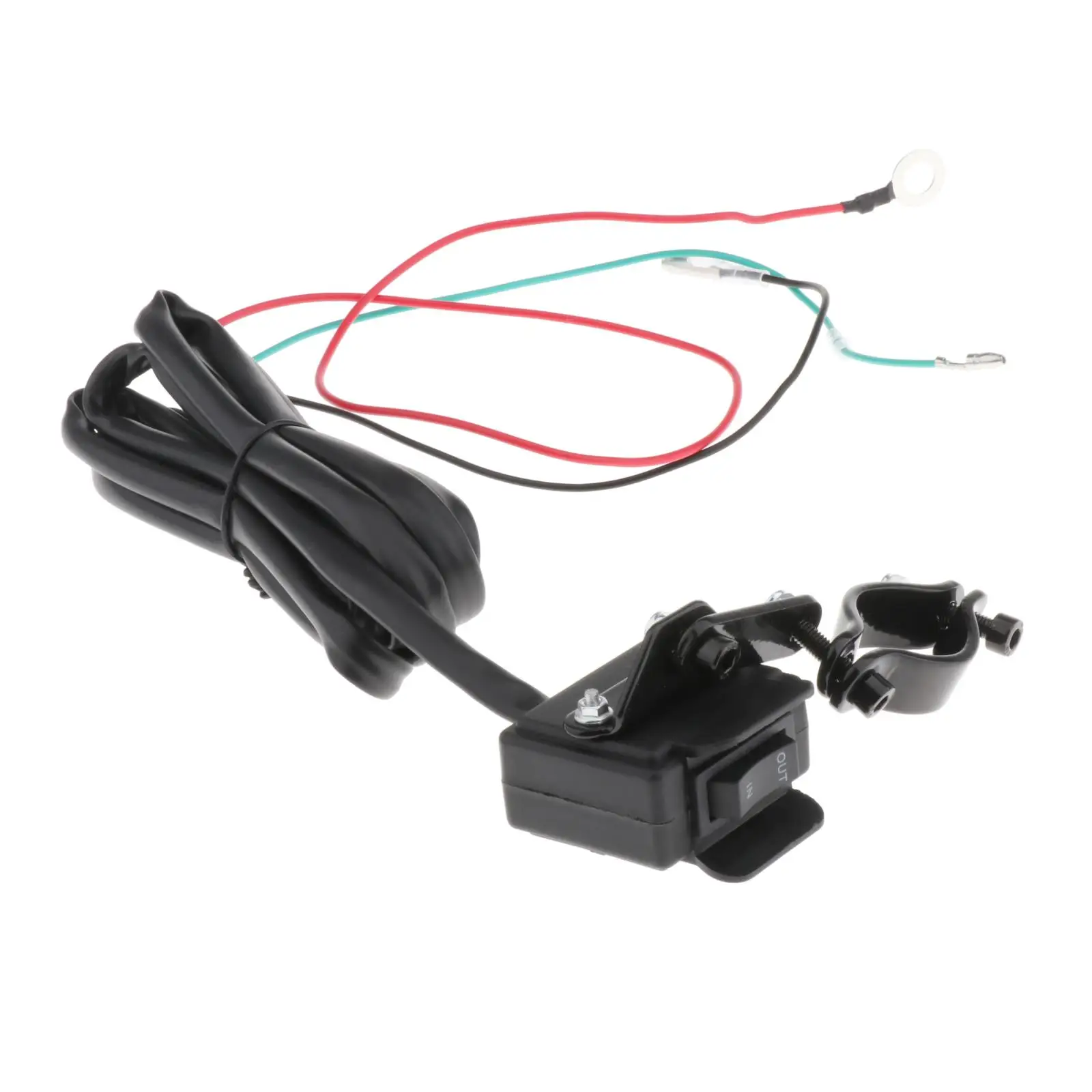 

12V ATV UTV Mini Winch Rocker Handlebar Switch for All Winches Weatherproof with 2.5m Line