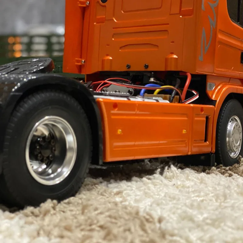 2 шт. CNC металлический сплав задний обод ступицы колеса для 1/14 Tamiya RC автомобиль