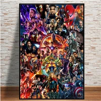 avengers assemble marvel movie collection superheroes posters and prints iron man thor hulk wall art canvas painting decoration