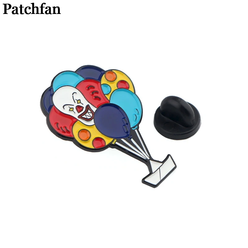 Patchfan призрак ужас DIY цинковый галстук булавки значки para рубашка сумка Одежда