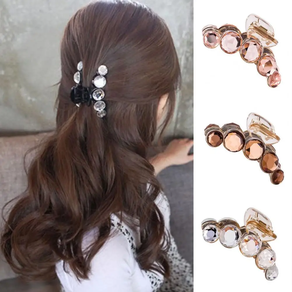 

Красивая заколка для волос когти искусственный кристалл износостойкая элегантная заколка для волос с имитацией кристаллов