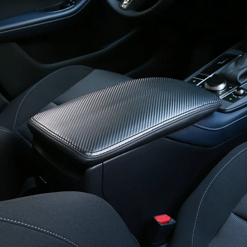 

For Mazda CX-30 CX 30 CX30 Armrest Box Protection Anti Dust Cover Pad Interior Accessories PU Leather