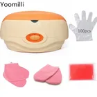 Эпилятор ручной нагреватель для парафина, ванночка для воска, обогреватель, оборудование для салона красоты, спа, система нагрева воска Keritherapy, оранжевый