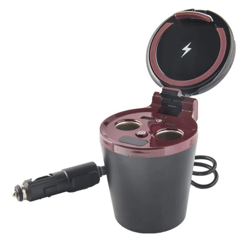 

LD01 Car Wireless Charger Cup with Dual USB Output 10W Fast Charging Technology for iPhoneXS/XR/XS Max for 2Th