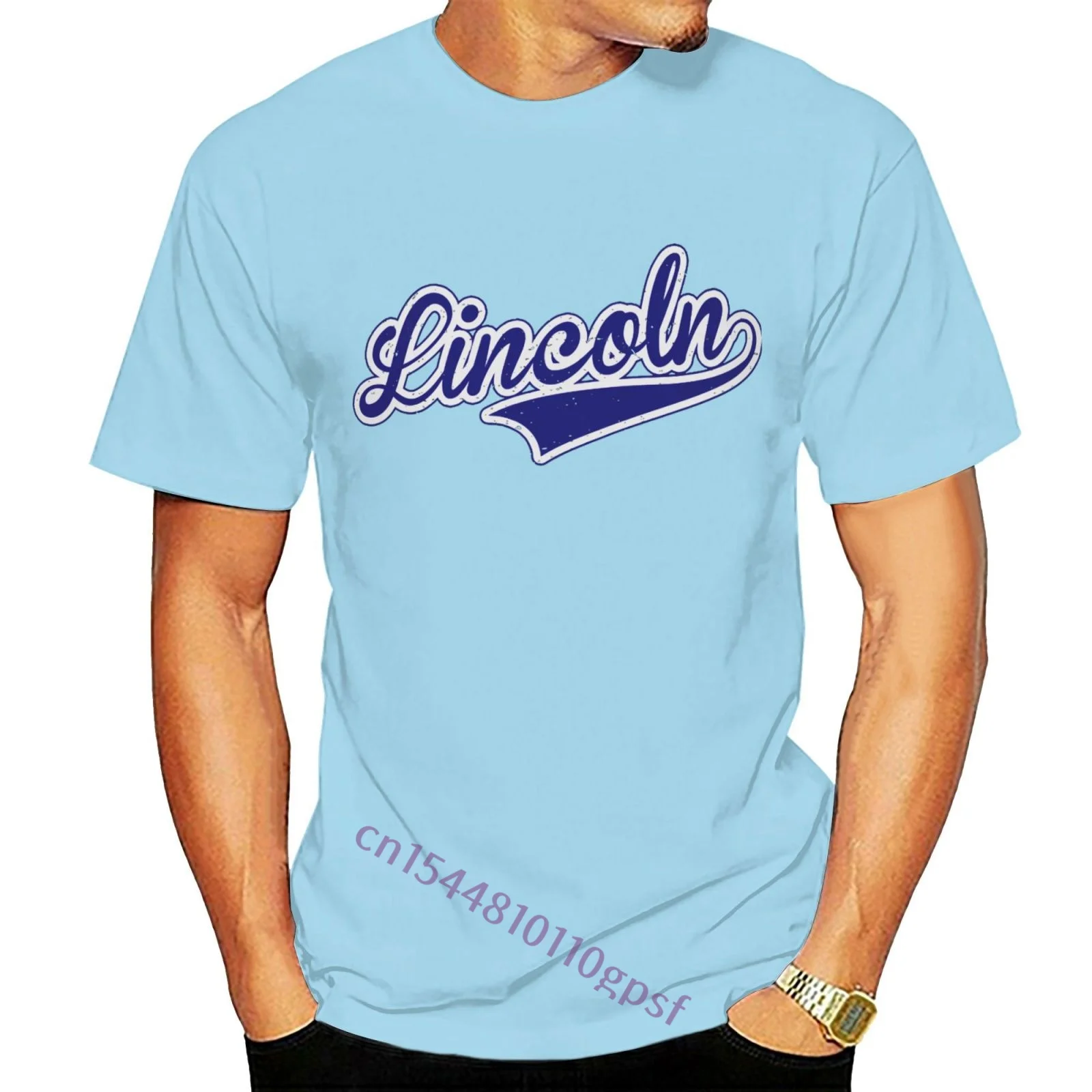 

Футболка мужская хлопковая с коротким рукавом и круглым вырезом