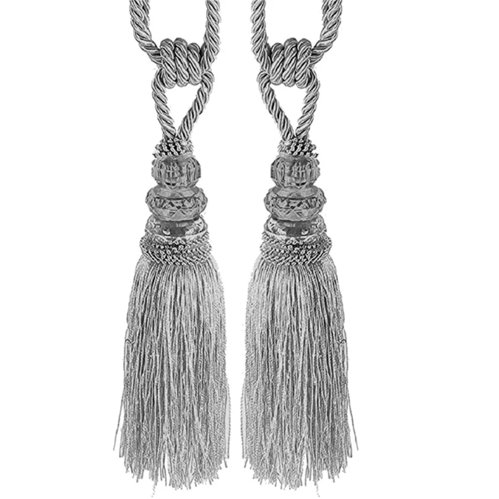 2pcs Crystal Beaded Tassels Tieback Curtain Cord Home Textiles Window Treatments Decoration Accessories 2020 New Arrival | Дом и сад