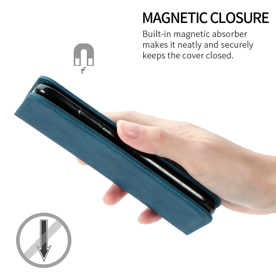 Luxury Skin Leather Case For Motorola G Power 2021 G9 Play G10 G30 G50 G60 G60S G100 Edge S E20 E30 Flip Wallet Card Slots Cover