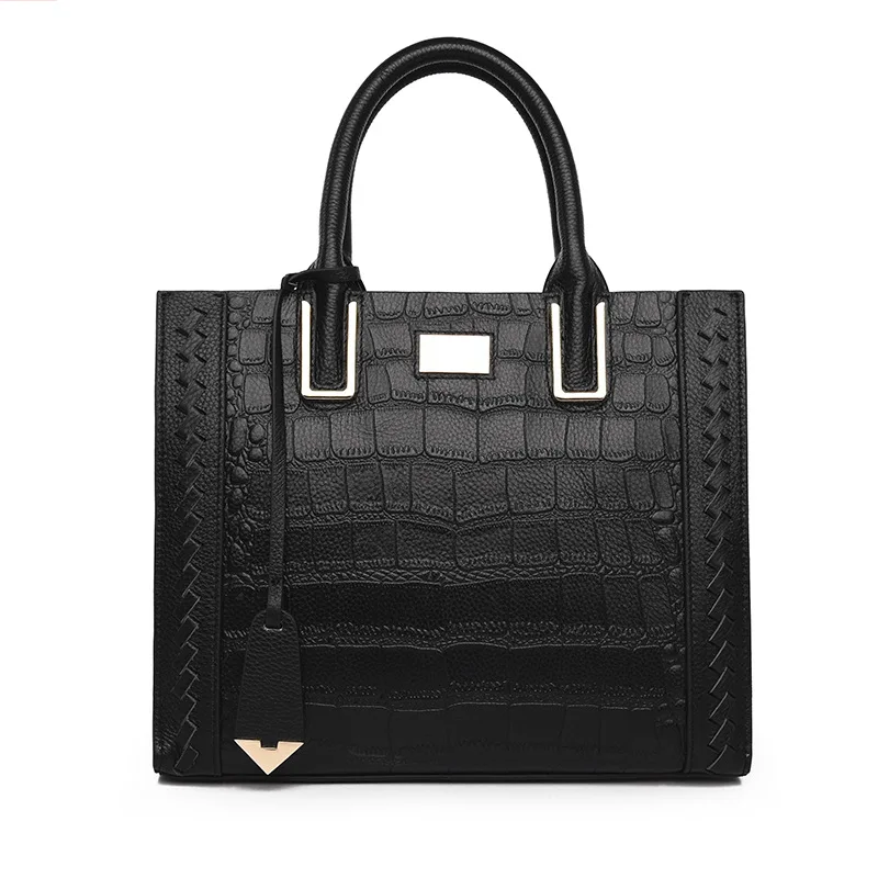 

2021 Women Crocodile Pattern Shoulder Bag Portable Messenger Bag Large Capacity All-match Luxury Designer Handbag Clutch Bag