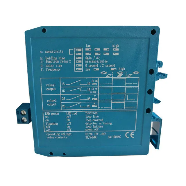10 pcs/lot Autocontrol Signal Control Dual 12V/24VDC Loop Vehicle Detector Magnetic for packing systrm | Безопасность и защита