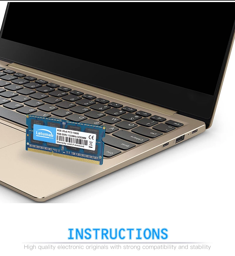 Latumab 8 Гб 16 Гб DDR3 1333 МГц PC3 10600 память для ноутбука So-DIMM Память RAM 204 шпильки 1,5 в ноутбук ПК модуль памяти ram
