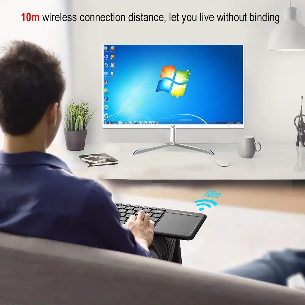 L200 Bluetooth клавиатура на английском и французском 2,4G Беспроводная Клавиатура Тачпад для планшетного компьютера настольного компьютера с сенсорной мышью