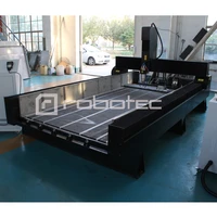 robotec cheap price cnc 4 axis granite cnc router 3d sculpture making machine 1325 marble carving machine price
