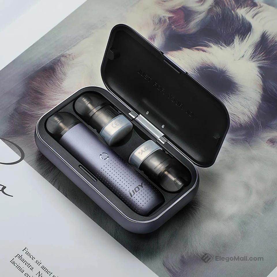 Ijoy Mipo Vape Pod Kit 200mAh battery 1.4ml cartridge with 1000mAh Wireless Charging Bank Vaporizer Pen Starter | Электроника