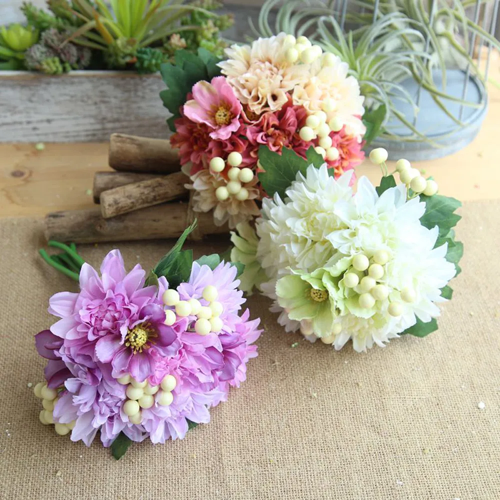 Творческий реального как искусственные шелковые цветы лист с цветочным узором в