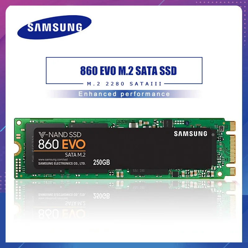 SAMSUNG SSD Original 860 EVO M.2 SSDSATA Internal Solid State Disk M2 Laptop Desktop PC TLC PCLe M.2