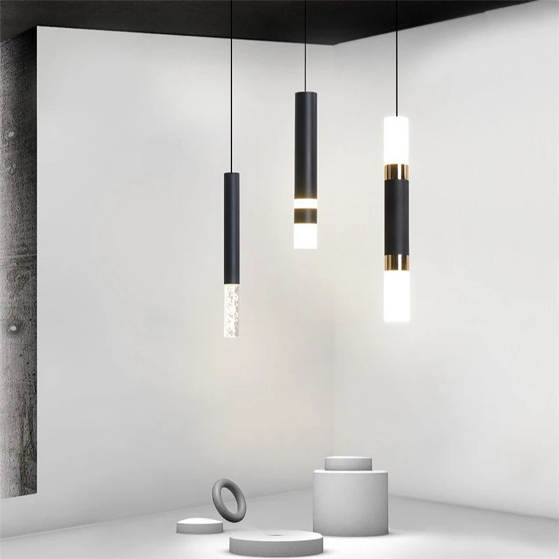 Modern Simple Creative Led Pendant Lights Bedroom Bedside Lamps Bar Staircase Aisle Restaurant Hanging Light Home Decor Hanglamp | Освещение