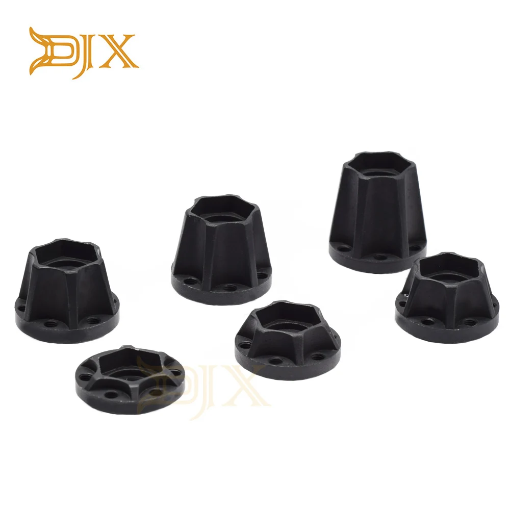 DJX 2 шт алюминиевый сплав 12 мм колеса шестигранные ступицы адаптеры для 1/10 RC