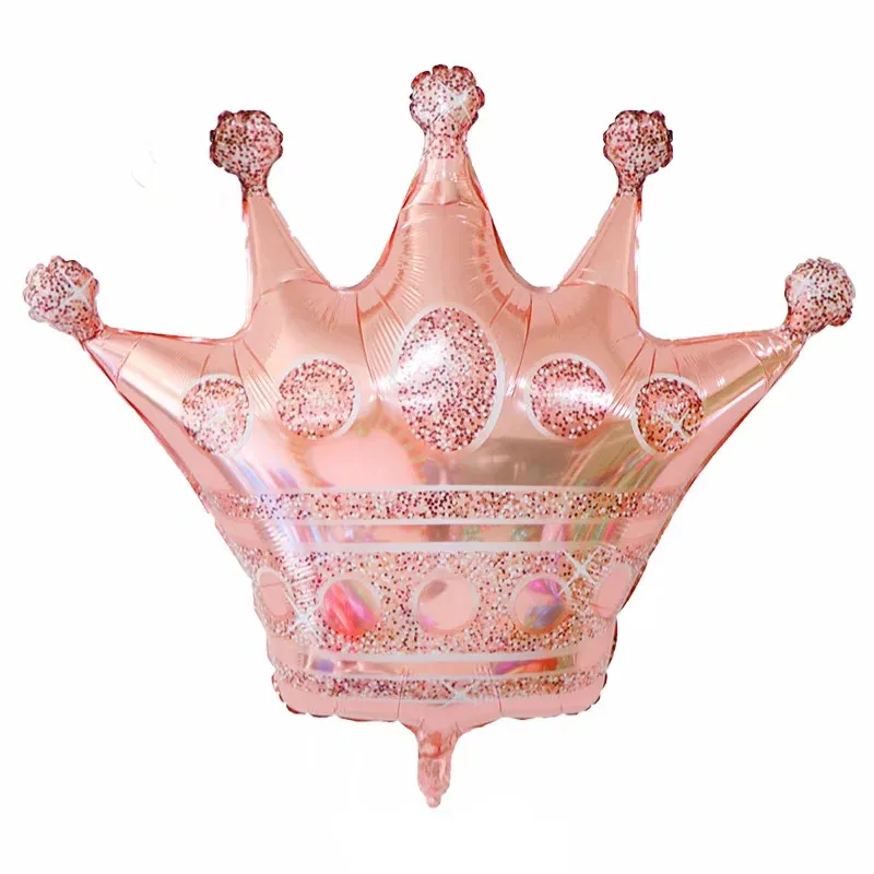 Воздушный шар гелиевый в форме короны золотистого цвета 1 шт. воздушные шары из