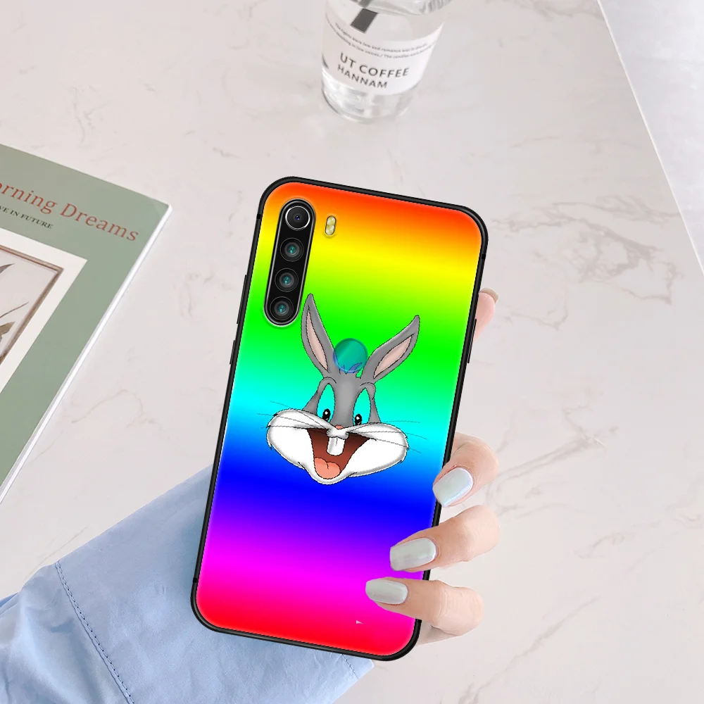

Cartoon Bugs Bunny Rabbit Phone Case Cover Hull For XIAOMI Redmi 7 7A 8 8A 9 9C Note 6 7 8 9 9S K20 Pro K30 black Hoesjes Pretty