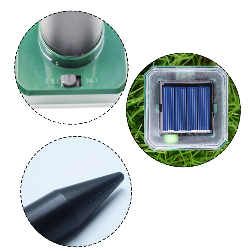

8 Pcs Solar Powered Snake Repellent for Outdoors,Ultrasonic Snake Repellent,Solar Snake Repellent for Outdoors