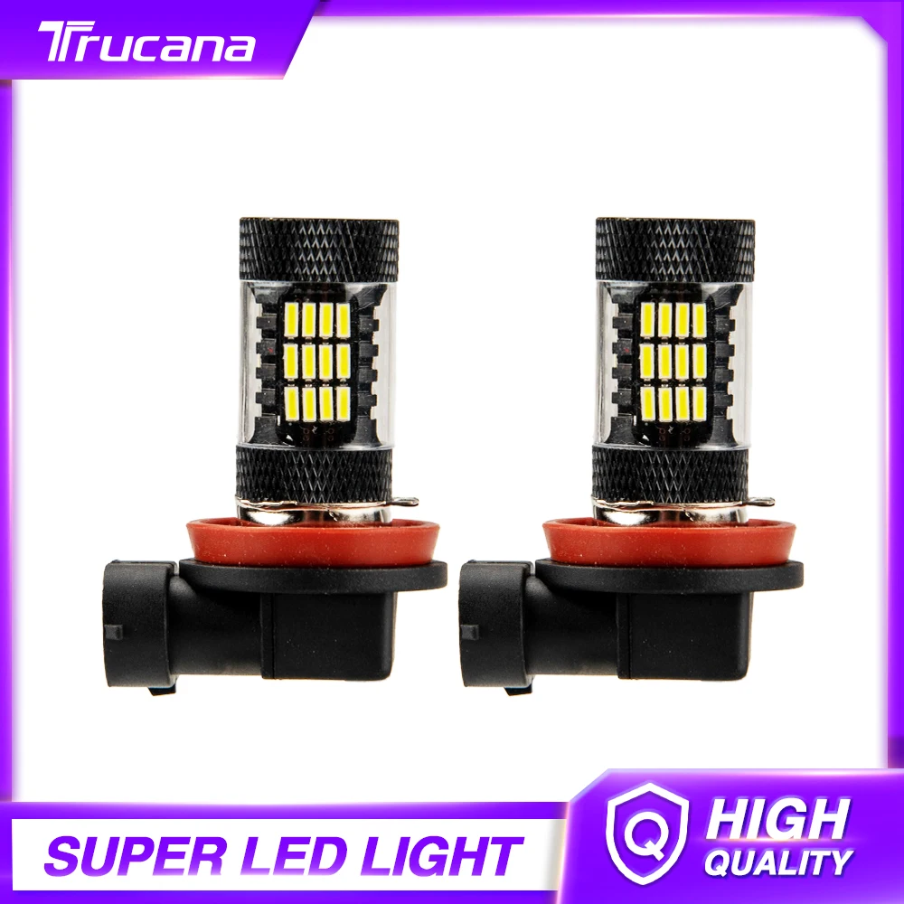 

Trucana LED H4 H7 H8 H11 9005 HB3 9006 HB4 H10 H16 Bulb Car Headlight 4014 Chips 6500K White Auto Fog Lamp Day Running Light 12V