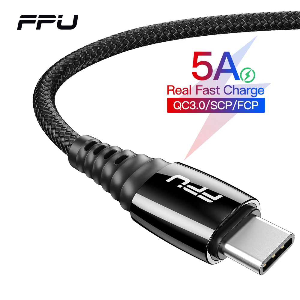 Кабель зарядный FPU 5 А USB Type C для Samsung S9/S10|Кабели мобильных телефонов| |