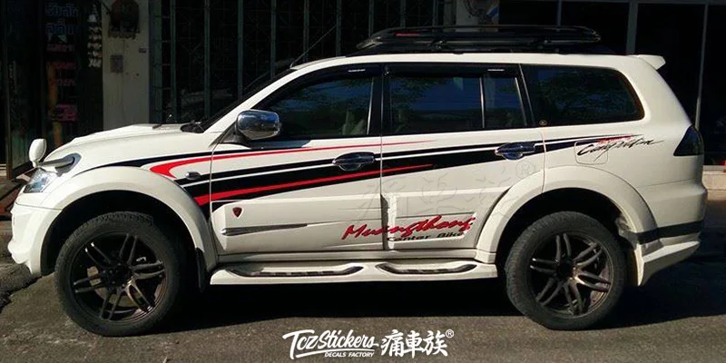 Стикер для автомобиля Mitsubishi новый pajero креативный стикер украшения дверей