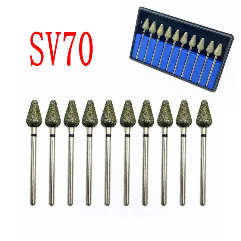 10 шт./компл. алмазная шлифовальная полировка зубов|Стомотологические сверла и