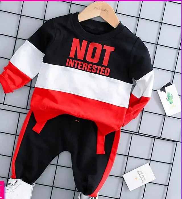 Комплект одежды для новорожденных девочек и мальчиков Осень-зима 2020 футболка +