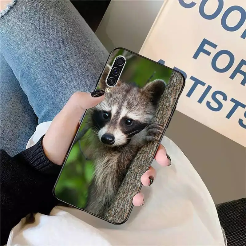 

Animal Raccoon Fox Phone Case For Samsung A40 A50 A51 A71 A20S S8 S9 Plus note 20 ultra 4G 5G