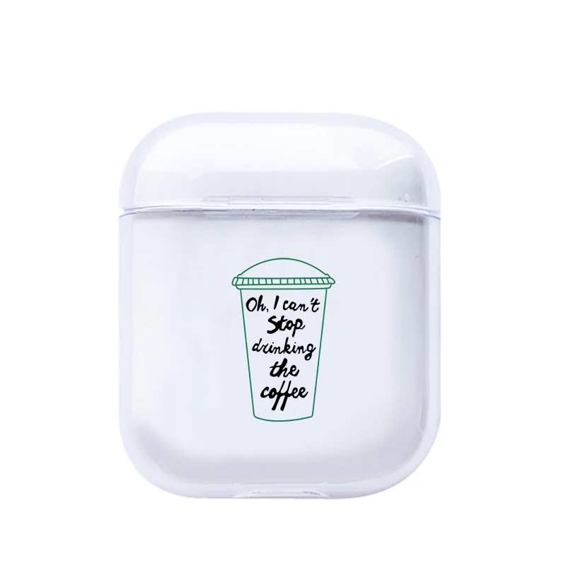 Роскошные аксессуары для карт чехол для Airpods 1 2 прозрачные Bluetooth наушники дорожные Прозрачные Жесткие чехлы чехол - Color: pods117