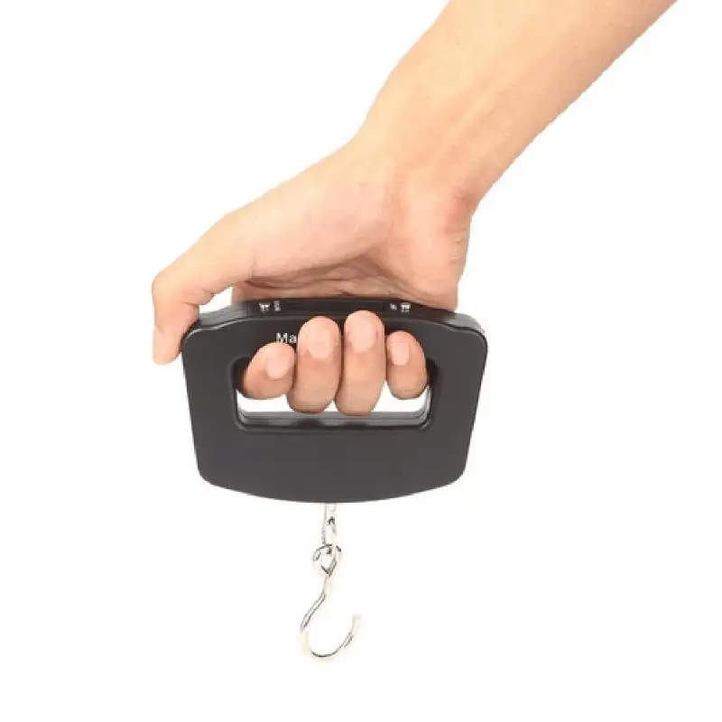 Портативные карманные весы 50 кг/10 г ЖК цифровые электронные ручные крюк ремень