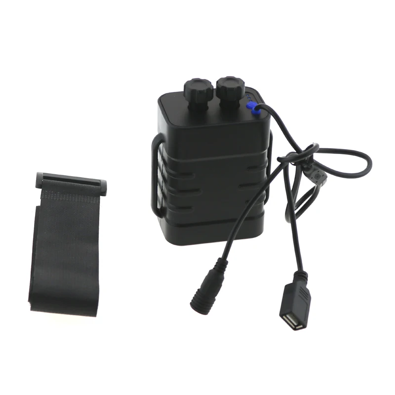 Detachable Rechargeable 18650 Battery Pack Case USB Output 5V For Mobile Phone& DC Output 8.4V For Bike Lights+ 8.4V Charger
